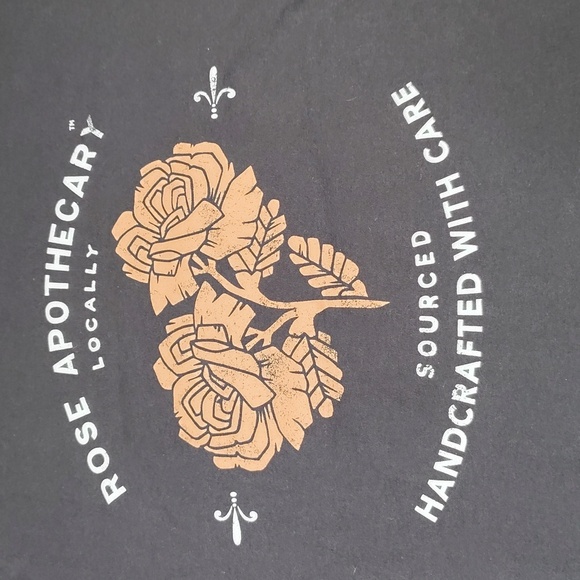 Schitts Creek T-Shirt Women's Size Large Black Rose Apothecary Big Logo - Picture 3 of 9